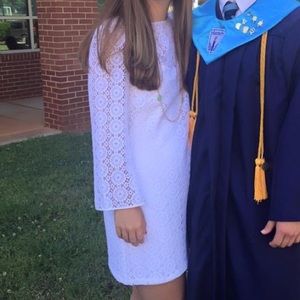 White Lilly Pulitzer long sleeve dress